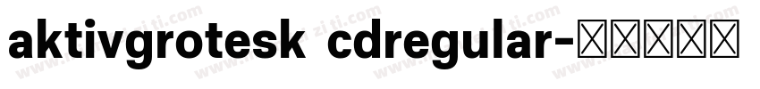 aktivgrotesk cdregular字体转换
